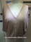 2015 new fashion young lady sweater with short sleeve cardigan in white