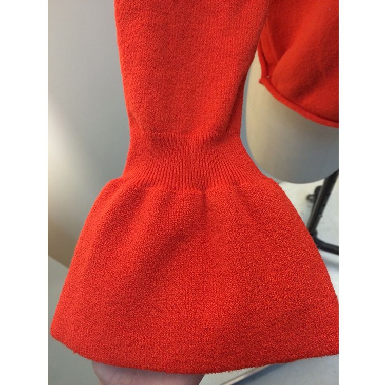 China manufacturer wholesale fashion red women knitting sweater and pullovers