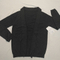 Logo Printed Winter Women Black Slim Pullover Sweater with Decorative Necktie
