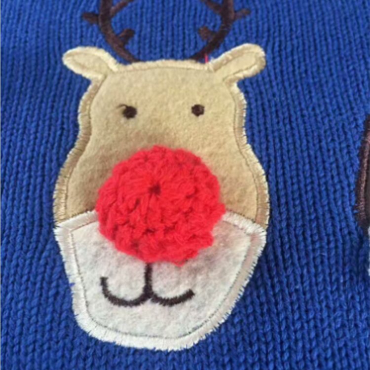 China Wholesale OEM Service Cartoon Design Christmas Pullover Sweaters