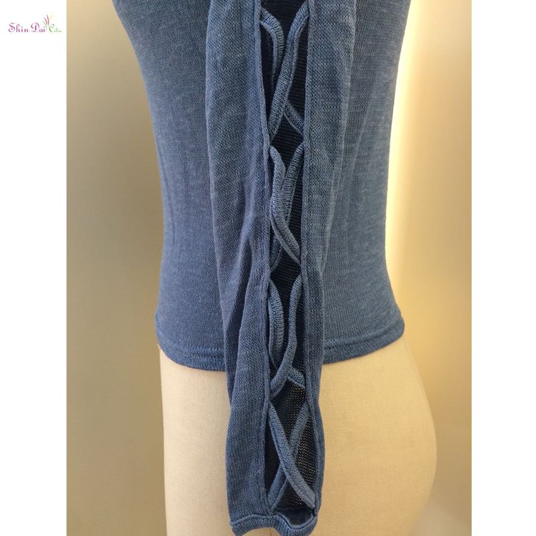 Directly sell from factory lady fashion long sleeve knit pullover clothing sweater