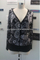 2013 fashion new design printing V-neck knitting viscose lady sweater