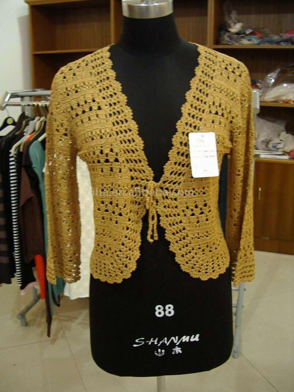 Ladies' spring summer crochet cardigan