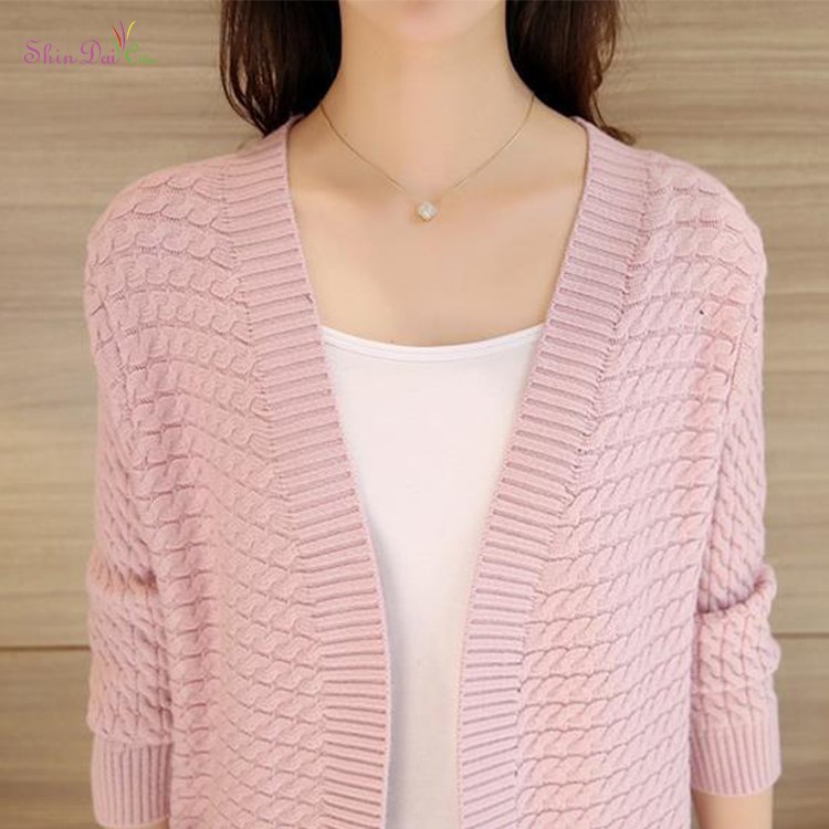 Wholesale new design fashion stylish girls out back tassels cardigan sweaters