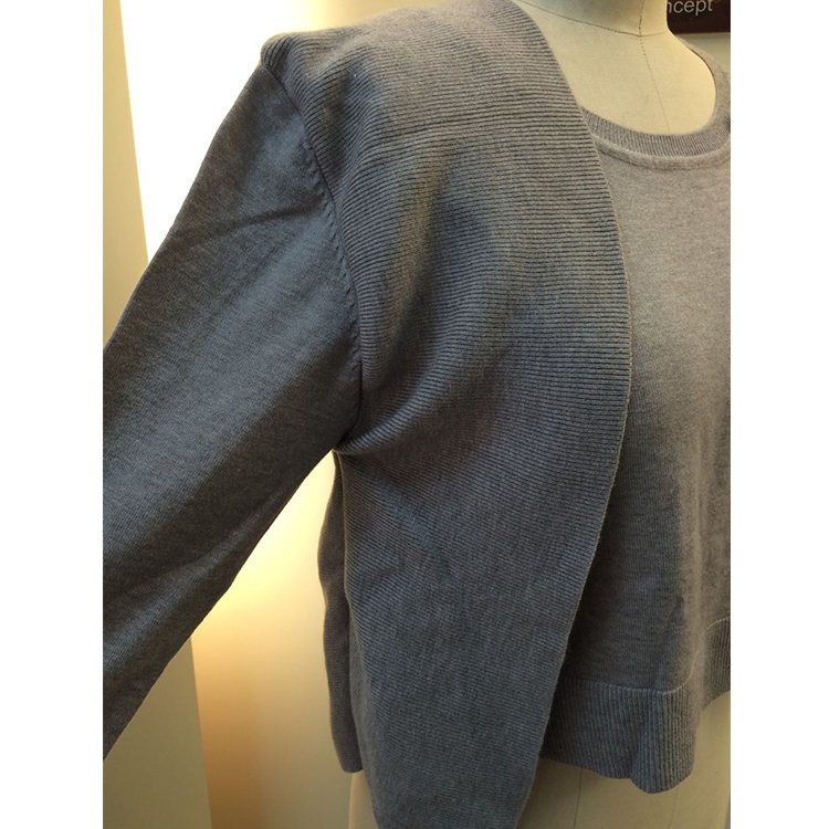 Prompt delivery women newest fashion blank round neck knitting sweater
