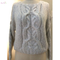 China supplier hot sale heavy cable knit jacquard pullover sweater for lady