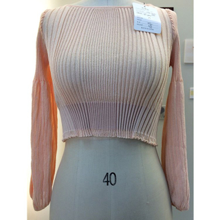 2017 fashion pink girls women's knitted short skinny pullover sweater