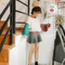 Custom Long Lantern Sleeve O-Neck Knitted Pullover Lovely Girl Sweater