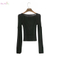 China supplier hot sale fashion womens knitted pullover sweaters with a navel on it