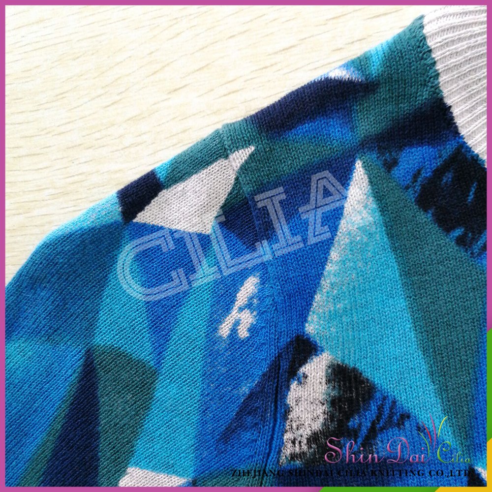 Super value wholesale 100% cotton boy knitting pullover sweater with printing