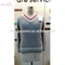 Hots fashion grey varsity v-neck long sleeve knitted top pollover sweater