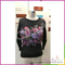 Factory directly wholesale black lady knitted pullover swwater with digital printing