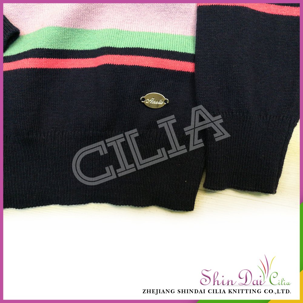 Best selling new designs high quality breathable woolen pullover sweater for girls