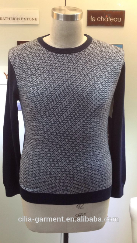 2015 New fashion knitting men sweater with long sleeve theme 3 12GG