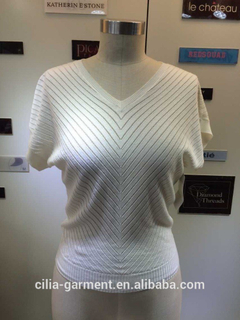 2015 new fashion lady sweater short T-shirt