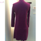 Burgundy mature women ladies winter in tight long knitted robe sweater dress