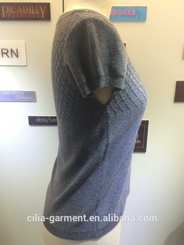 2015 new fashion young lady sweater with no sleeve cardigan