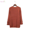 Directly sell from factory new sexy womens girl knitwear lace up pullover sweater