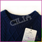 Wholesale new design hand knitted jacquard black crew neck sweater for kids
