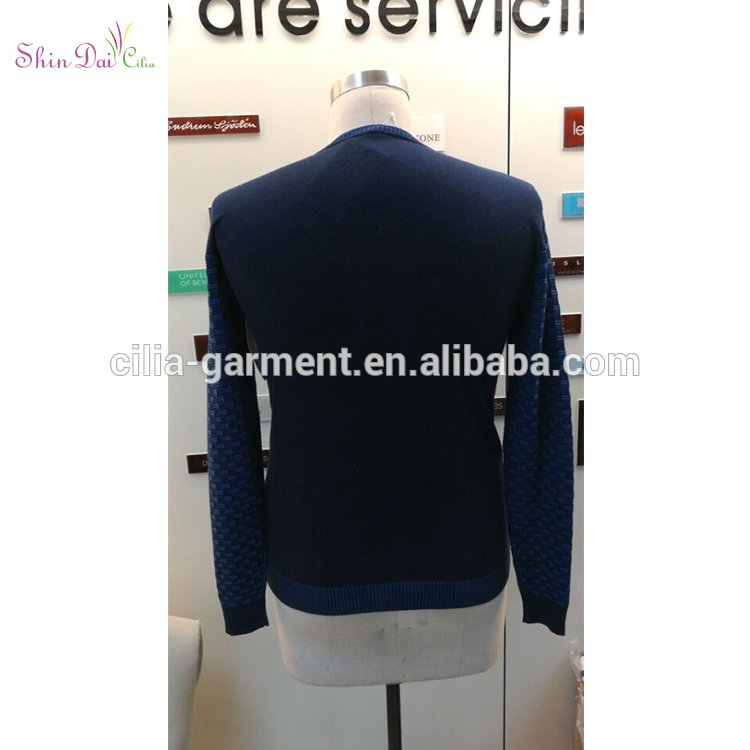 Fashion cheap custom men autumn winter warm acrylic pullover sweater