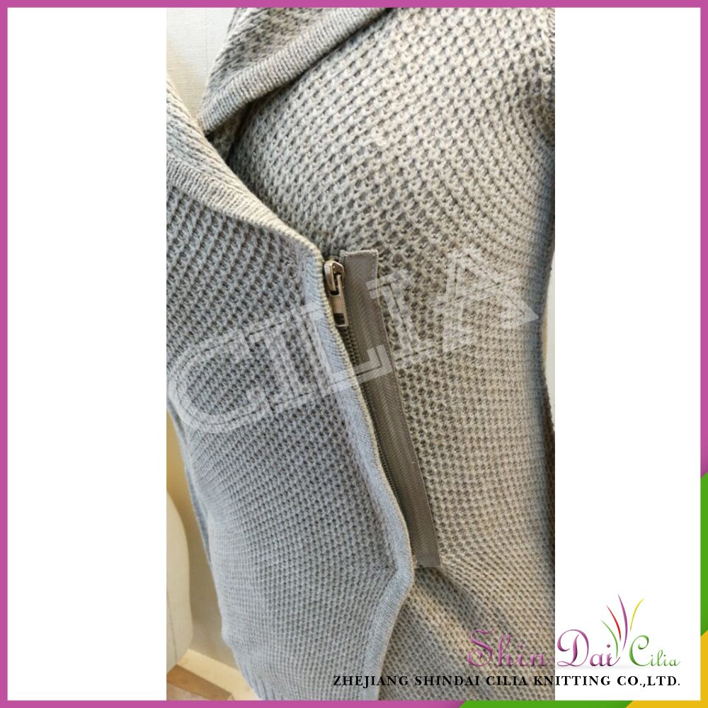 Custom wholesale luxury ladies autumn winter western style knitted sweater cardigan