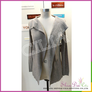 Custom wholesale luxury ladies autumn winter western style knitted sweater cardigan