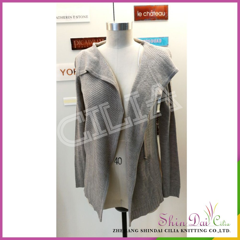 Custom wholesale luxury ladies autumn winter western style knitted sweater cardigan