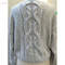 China supplier hot sale heavy cable knit jacquard pullover sweater for lady