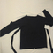 Autumn Women Loose Cold Shoulder Scalloped Edges Pullover Sweater