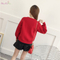 High quality new design without buttons embroidery jacket cardigan sweater for firl
