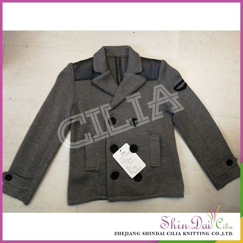 Fashion cheap custom boy autumn winter wool cardigan sweater with botton