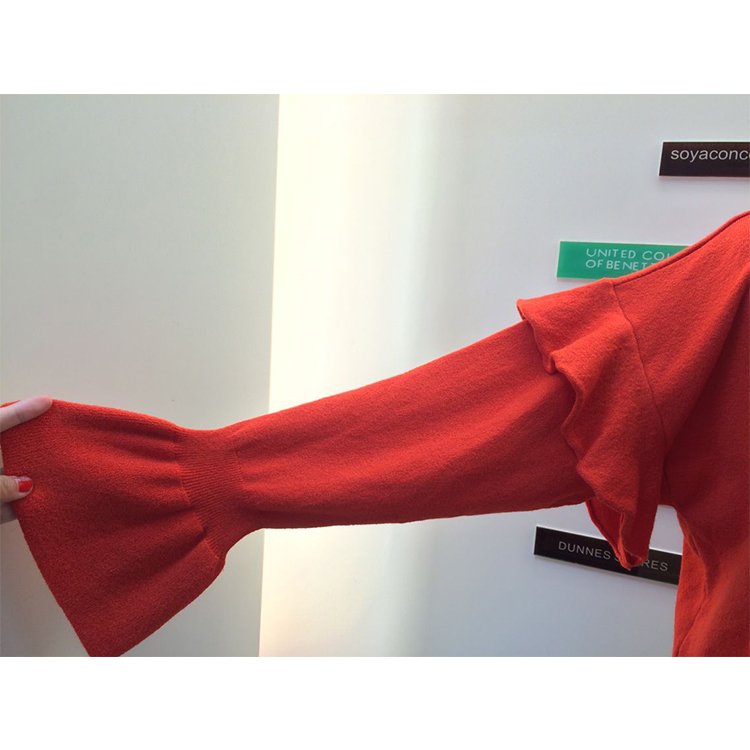 China manufacturer wholesale fashion red women knitting sweater and pullovers