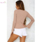 Factory directly provide fashion spring mature ladies in tight knit pullover sweater