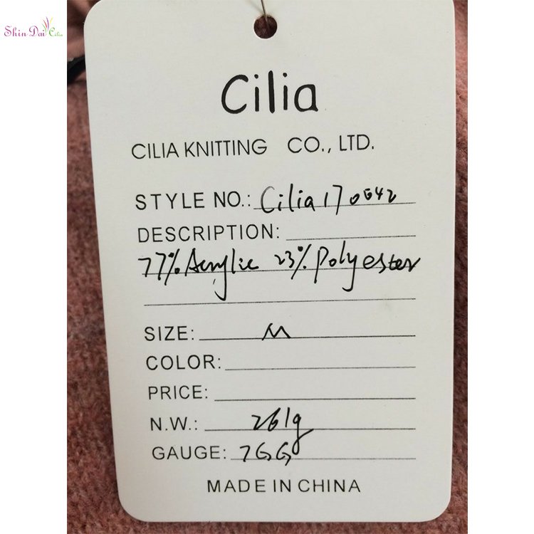China made high quality lady women's baggy top pullover sweater
