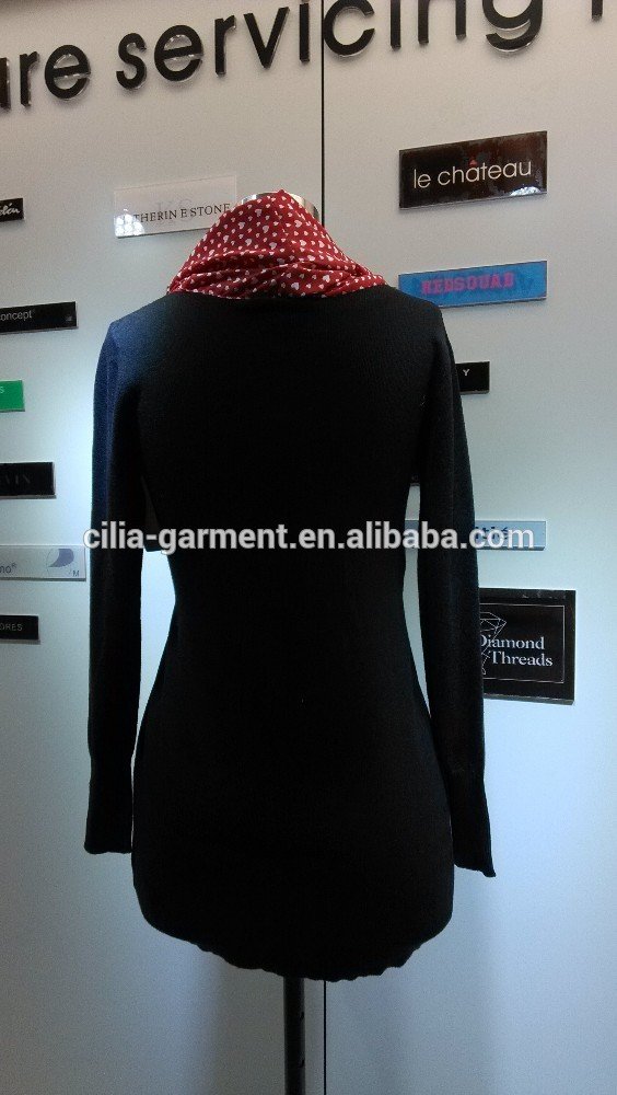 2014 fashion women sweater with collar