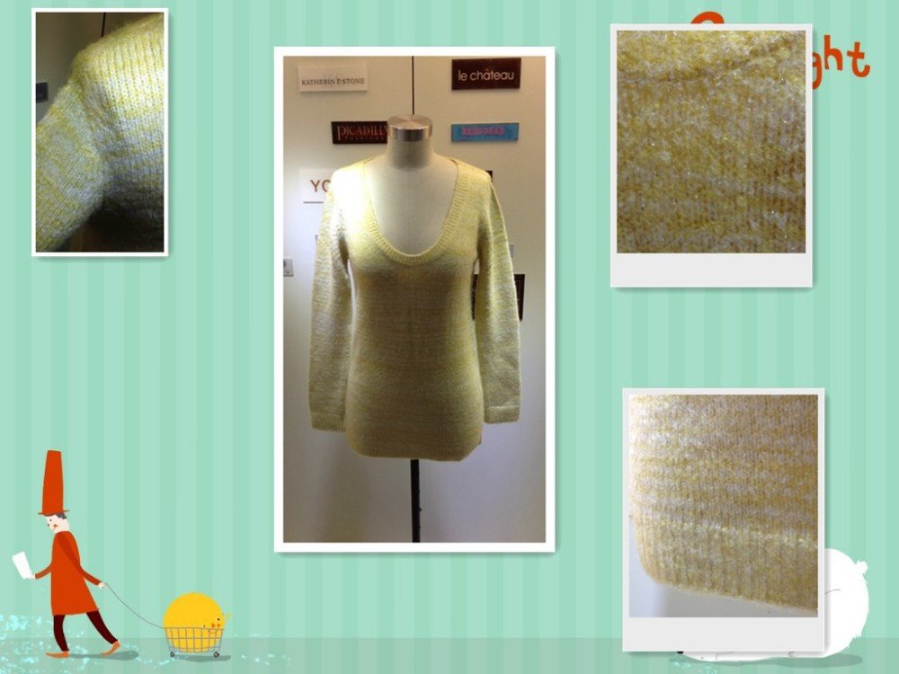 2015 fashion lady knitted dress with long sleeve