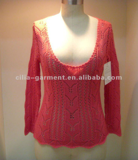 cilia12043,lady 5gg computer knit pullover sweater