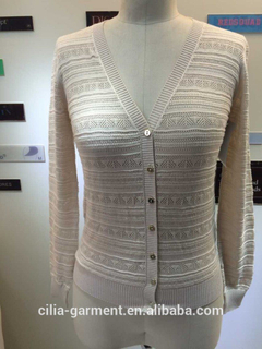 2015 new fashion design long ladies knitted cardigan