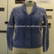 3gg cable knit cardigan with stone wash lady sweater