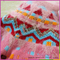 Factory directly wholesale pink color combination german girl sweater pullover with jacquard