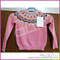 Factory directly wholesale pink color combination german girl sweater pullover with jacquard