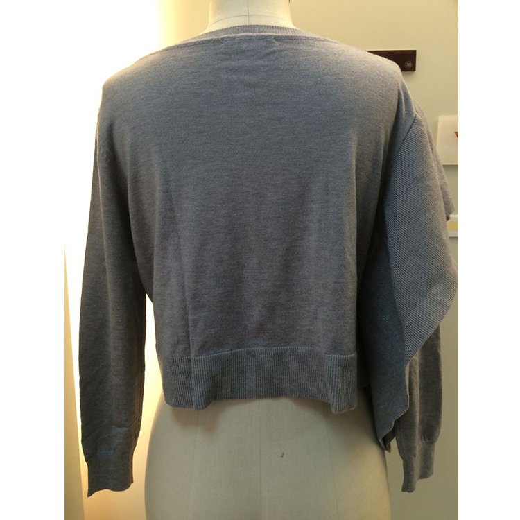 Prompt delivery women newest fashion blank round neck knitting sweater