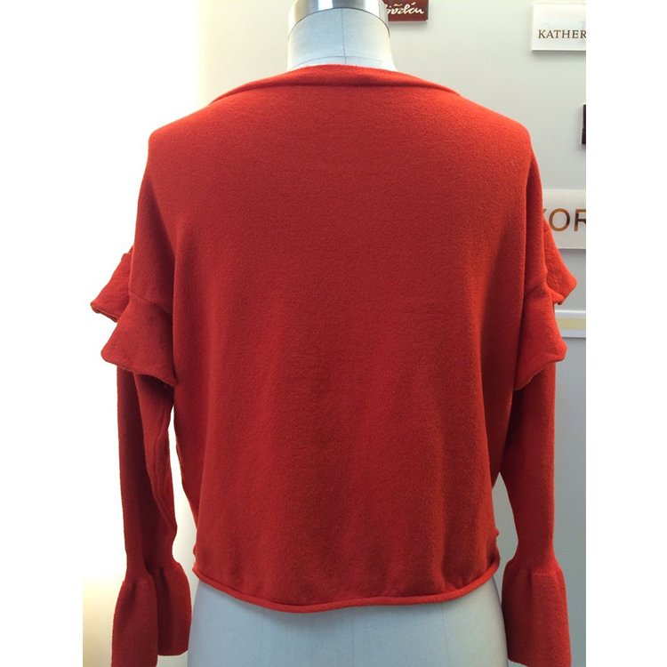 China manufacturer wholesale fashion red women knitting sweater and pullovers