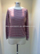 ALISON1,lady 12gg flat knit stripe pullover sweater