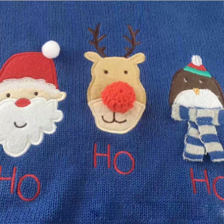 China Wholesale OEM Service Cartoon Design Christmas Pullover Sweaters