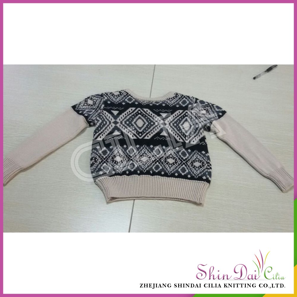 Alibaba supplier quality-assured boy anime pullover sweater with fox jacquard