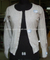 cilia12054,lady 12gg flat knit cardigan sweater