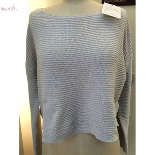 New style wholesale fashion pure color knitted sweater for women lady