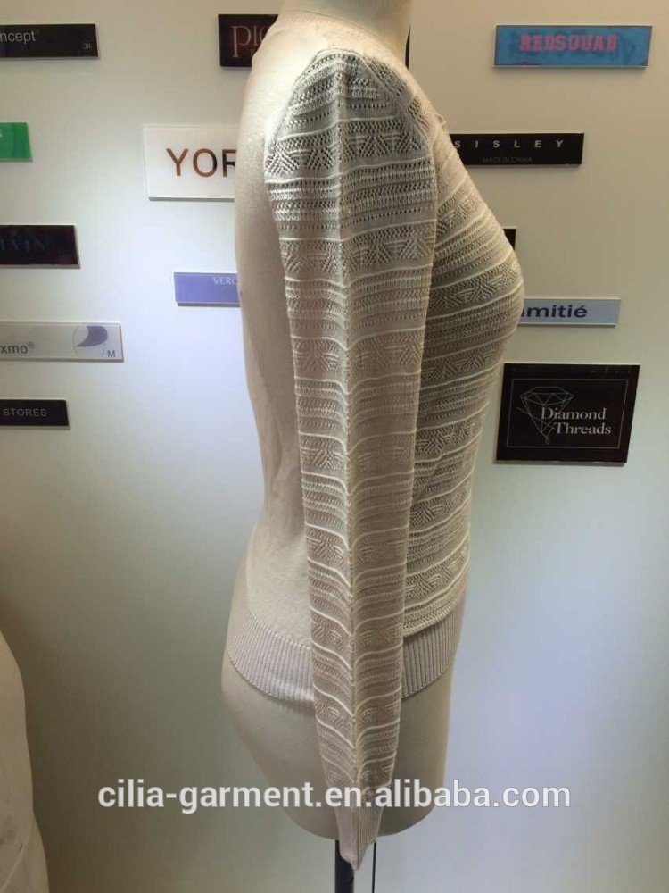 2015 new fashion design long ladies knitted cardigan