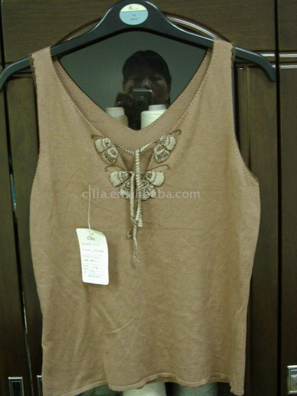 ladies' fashion knitwear with crochet